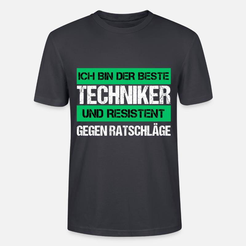 Resistenter Techniker - Stanley/Stella Unisex Bio-T-Shirt CRAFTER - Dunkles Graublau