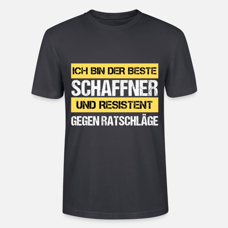 Resistenter Schaffner - Stanley/Stella Unisex Bio-T-Shirt CRAFTER - Dunkles Graublau