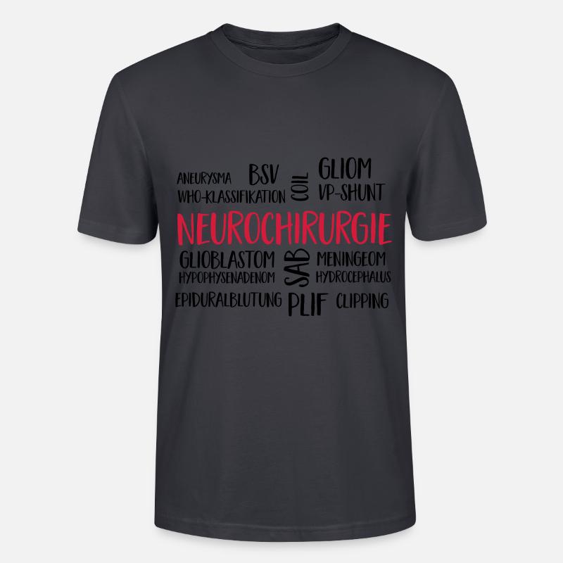 neurochirurgiecloud - Stanley/Stella Unisex Bio-T-Shirt CRAFTER - Dunkles Graublau
