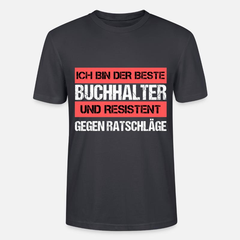 Comptable résistant - T-shirt bio CRAFTER Stanley Stella Unisexe - bleu gris foncé