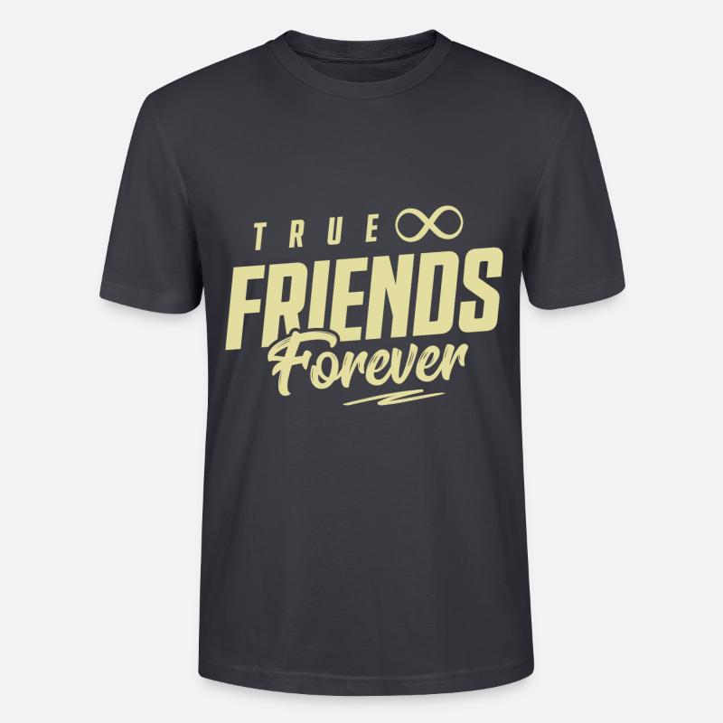 Freundschaft Beste Freunde - Stanley/Stella Unisex Bio-T-Shirt CRAFTER - Dunkles Graublau