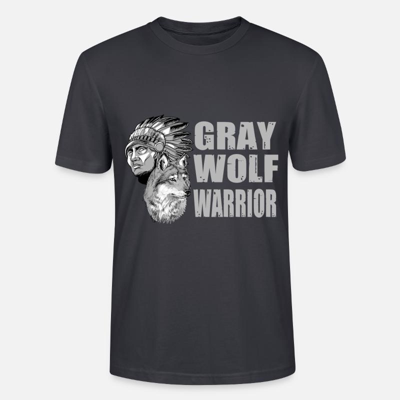 Wolf - Stanley/Stella CRAFTER Unisex Organic T-Shirt - India Ink Grey