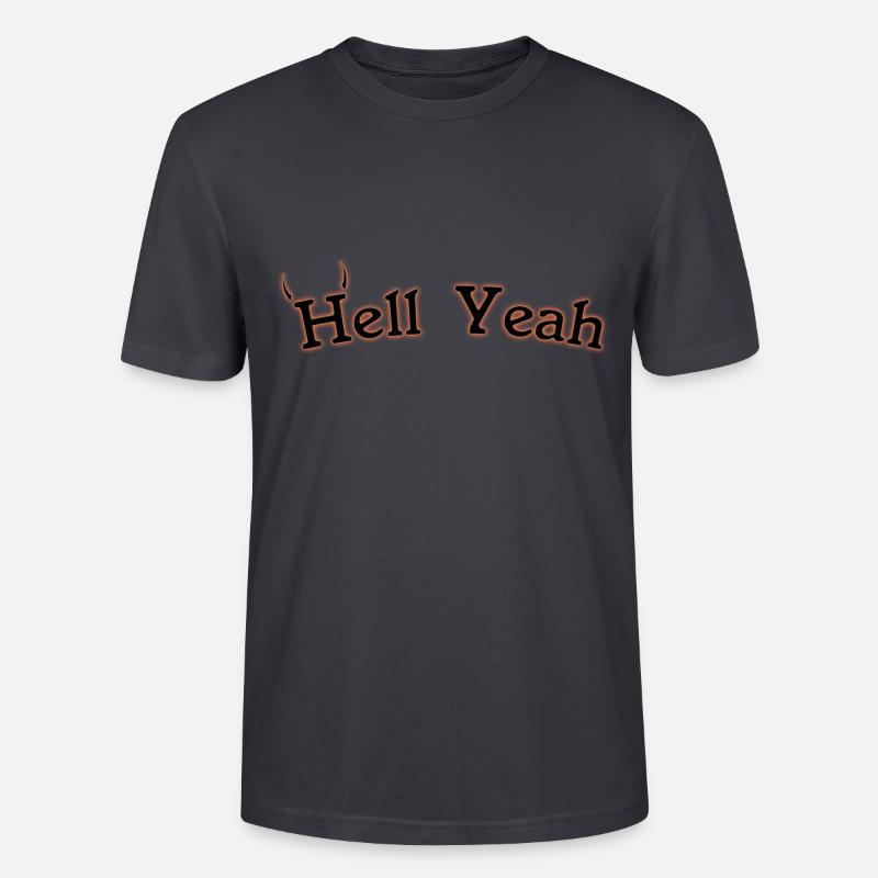 Hell Yeah - Stanley/Stella Unisex Bio-T-Shirt CRAFTER - Dunkles Graublau