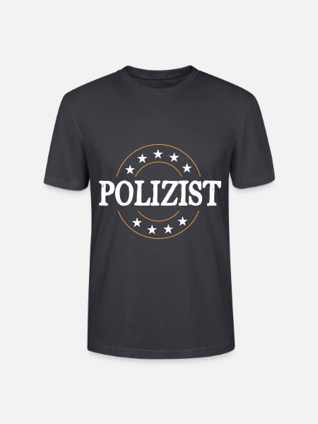 Polizist Beruf - Stanley/Stella Unisex Bio-T-Shirt CRAFTER - Dunkles Graublau