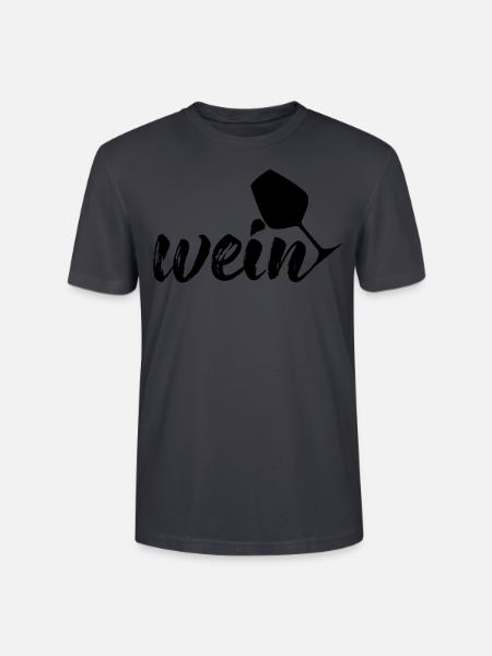 Wein, schwarz - Stanley/Stella Unisex Bio-T-Shirt CRAFTER - Dunkles Graublau