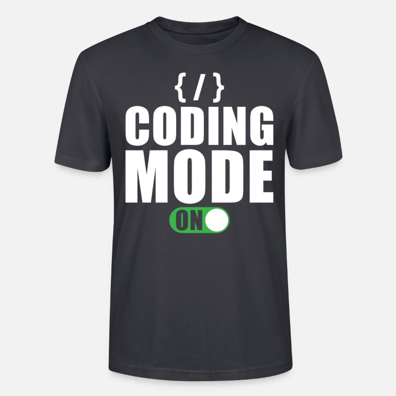 Cadeau de programmeur développeur codeur - T-shirt bio CRAFTER Stanley Stella Unisexe - bleu gris foncé