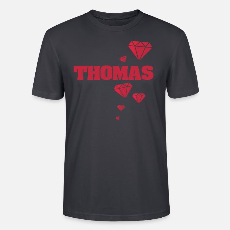 Geschenkidee Thomas - Stanley/Stella Unisex Bio-T-Shirt CRAFTER - Dunkles Graublau