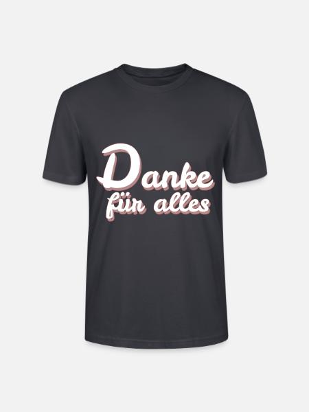 kleines Dankeschön - Stanley/Stella Unisex Bio-T-Shirt CRAFTER - Dunkles Graublau