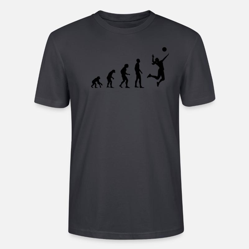 Evolution Volleyball - Stanley/Stella Unisex Bio-T-Shirt CRAFTER - Dunkles Graublau