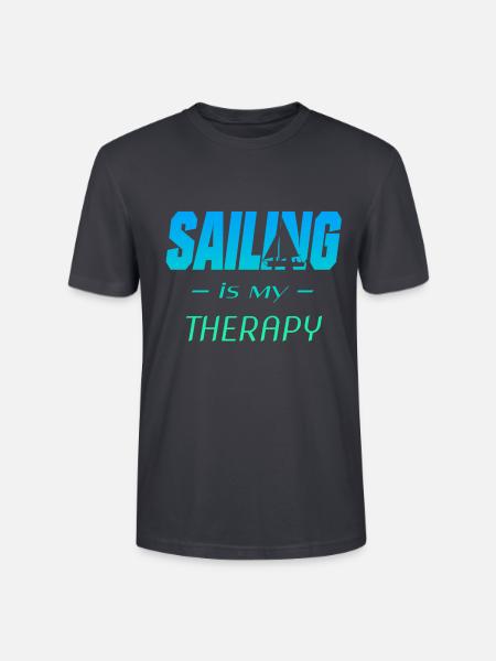 Segeln Sailing Sail - Stanley/Stella Unisex Bio-T-Shirt CRAFTER - Dunkles Graublau