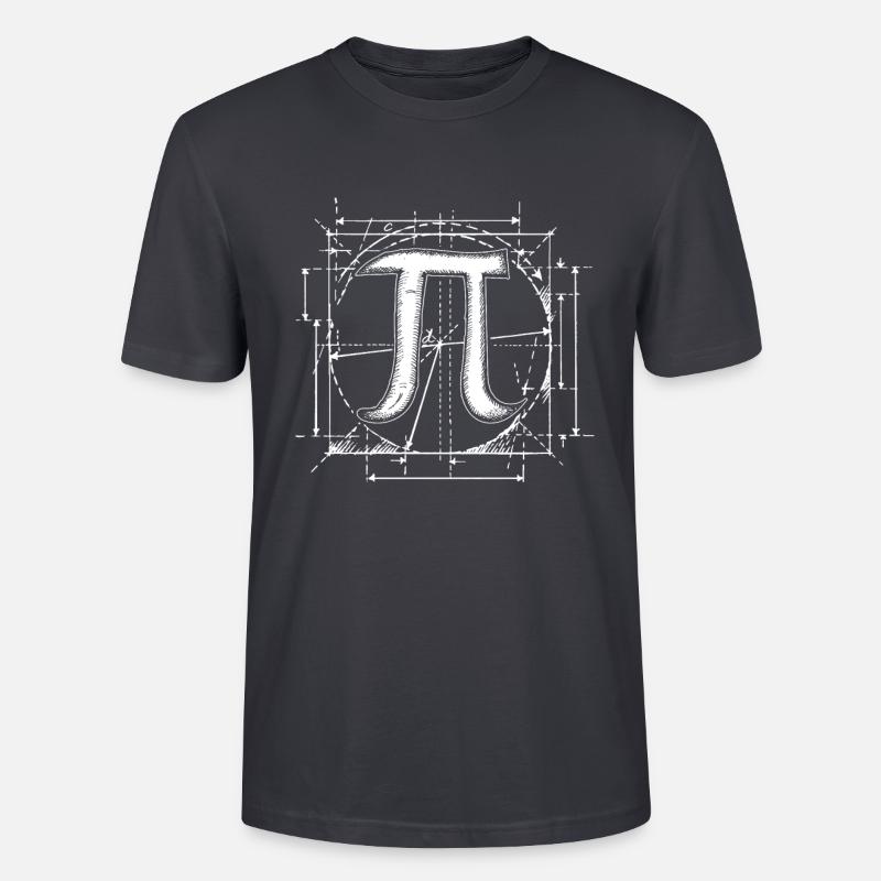 Mathe Pi Mathematik Komplex - Stanley/Stella Unisex Bio-T-Shirt CRAFTER - Dunkles Graublau
