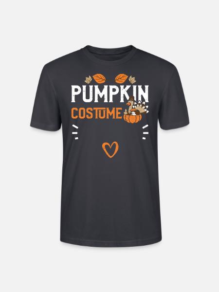 Pumpkin Costume - Thanksgiving - Stanley/Stella Unisex Bio-T-Shirt CRAFTER - Dunkles Graublau