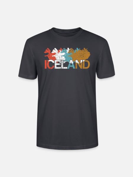 Island - Stanley/Stella Unisex Bio-T-Shirt CRAFTER - Dunkles Graublau