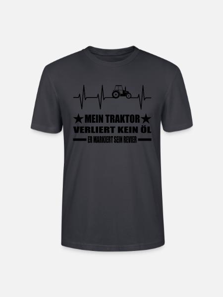 Traktor - Stanley/Stella Unisex Bio-T-Shirt CRAFTER - Dunkles Graublau