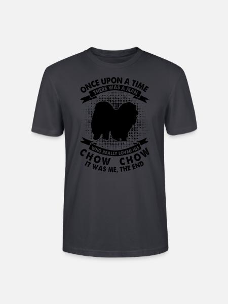 Es War Einmal - Chow-Chow - Stanley/Stella Unisex Bio-T-Shirt CRAFTER - Dunkles Graublau