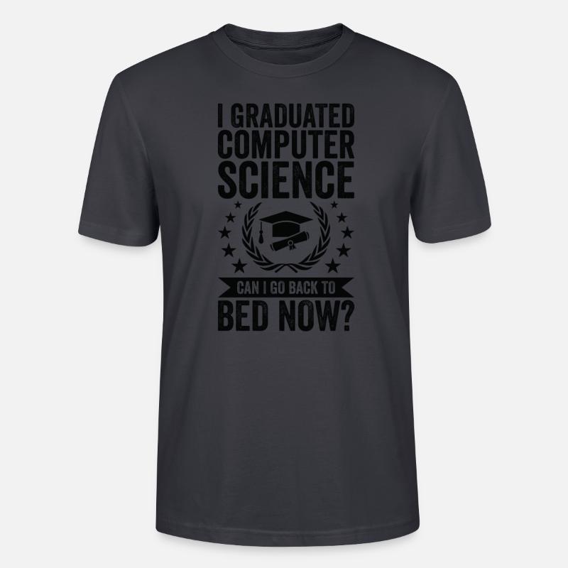 Ich Habe Informatik Studiert - Stanley/Stella Unisex Bio-T-Shirt CRAFTER - Dunkles Graublau