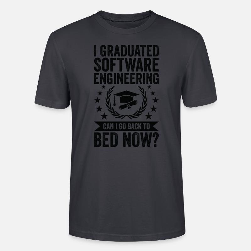 Ich Habe Software Engineering Abgeschlossen - Stanley/Stella Unisex Bio-T-Shirt CRAFTER - Dunkles Graublau
