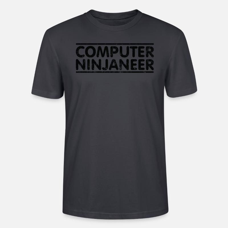 Ninjaneer - Computeringenieur - Stanley/Stella Unisex Bio-T-Shirt CRAFTER - Dunkles Graublau