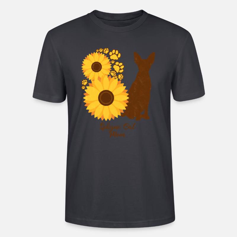 Mère tournesol - Chat Sphynx - T-shirt bio CRAFTER Stanley Stella Unisexe - bleu gris foncé