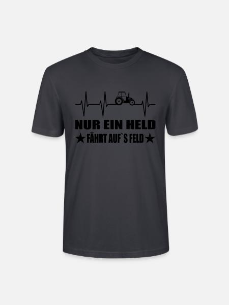 Traktor - Stanley/Stella Unisex Bio-T-Shirt CRAFTER - Dunkles Graublau