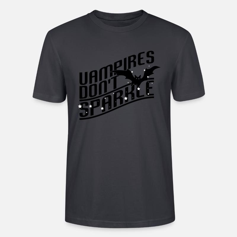 Vampires don't sparkle - Stanley/Stella Unisex Bio-T-Shirt CRAFTER - Dunkles Graublau