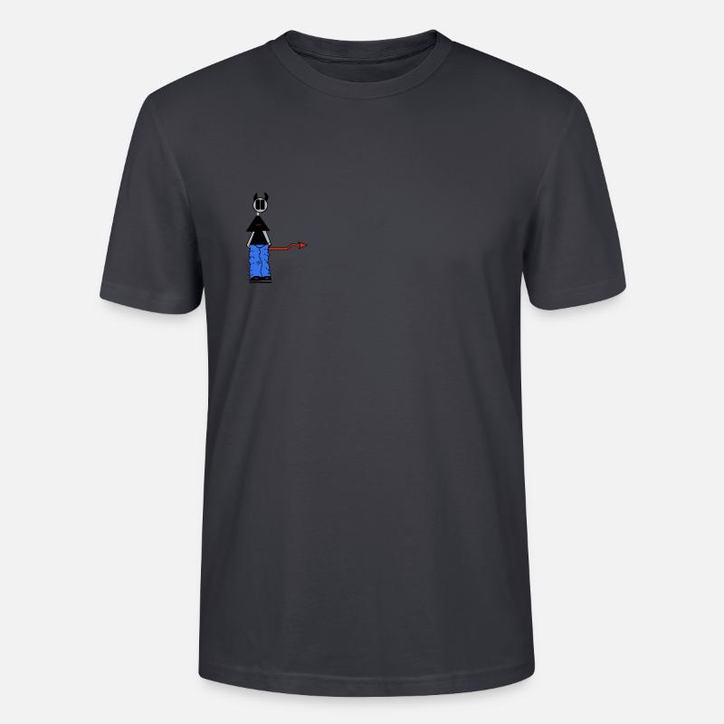 devildoodle trans - Stanley/Stella Unisex Bio-T-Shirt CRAFTER - Dunkles Graublau