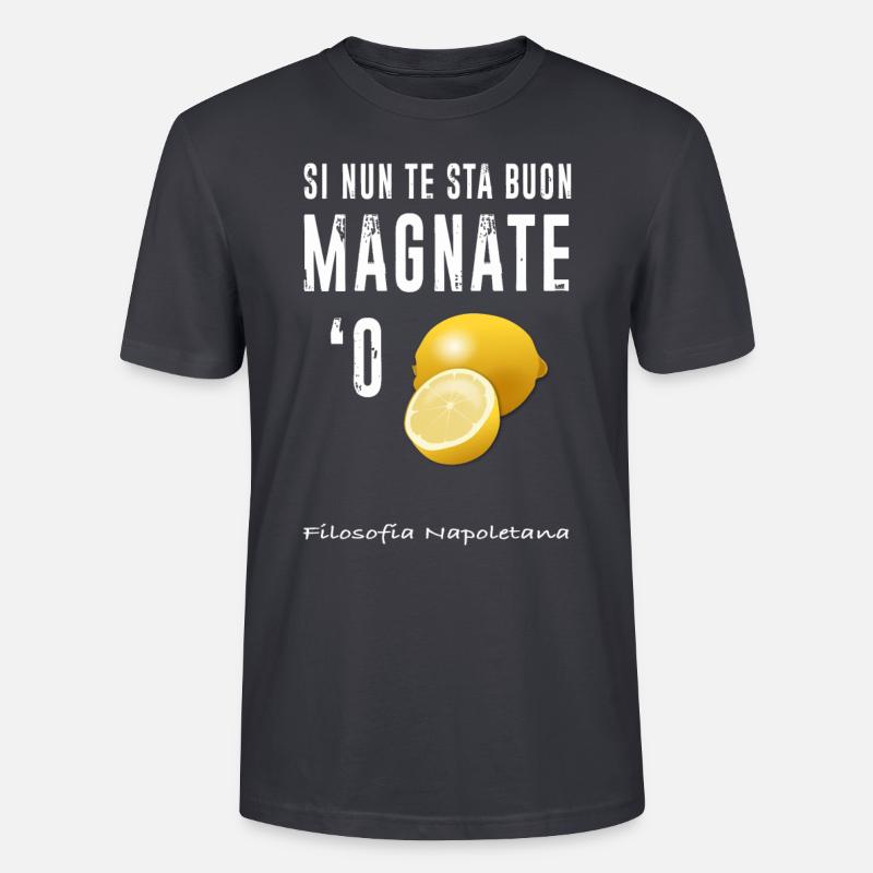 Magnate oder Zitrone - Stanley/Stella Unisex Bio-T-Shirt CRAFTER - Dunkles Graublau