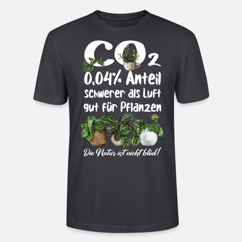 CO2 - Stanley/Stella Unisex Bio-T-Shirt CRAFTER - Dunkles Graublau