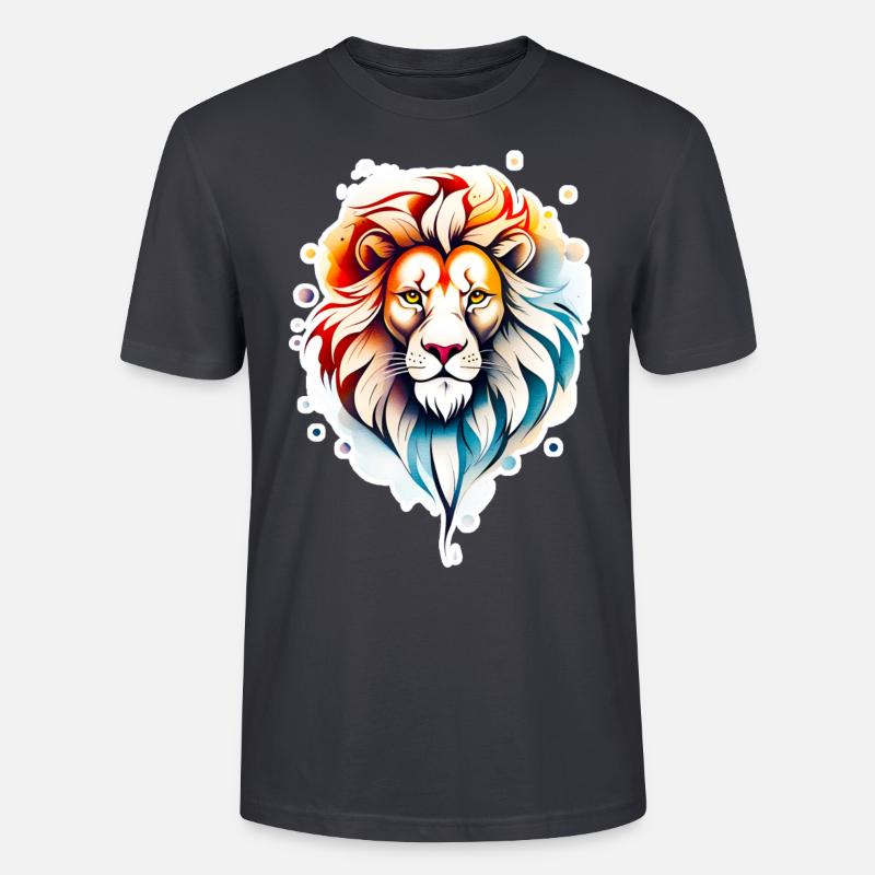 Löwe - Stanley/Stella Unisex Bio-T-Shirt CRAFTER - Dunkles Graublau