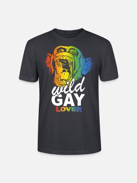 Wilder schwuler Liebhaber - Stanley/Stella Unisex Bio-T-Shirt CRAFTER - Dunkles Graublau