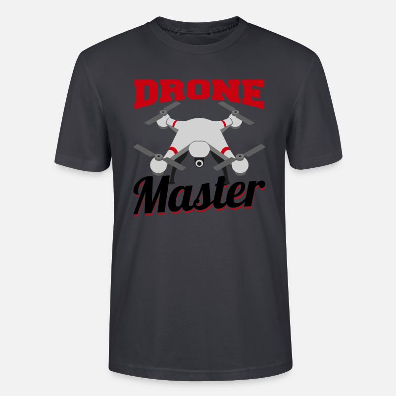 Drone Master | Drone Pilot - Stanley/Stella Unisex Bio-T-Shirt CRAFTER - Dunkles Graublau