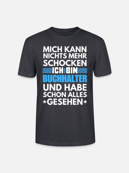 Nicht schockbarer Buchhalter - Stanley/Stella Unisex Bio-T-Shirt CRAFTER - Dunkles Graublau