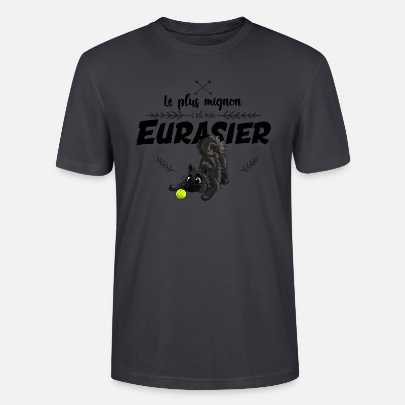 Der süßeste Eurasier - Stanley/Stella Unisex Bio-T-Shirt CRAFTER - Dunkles Graublau