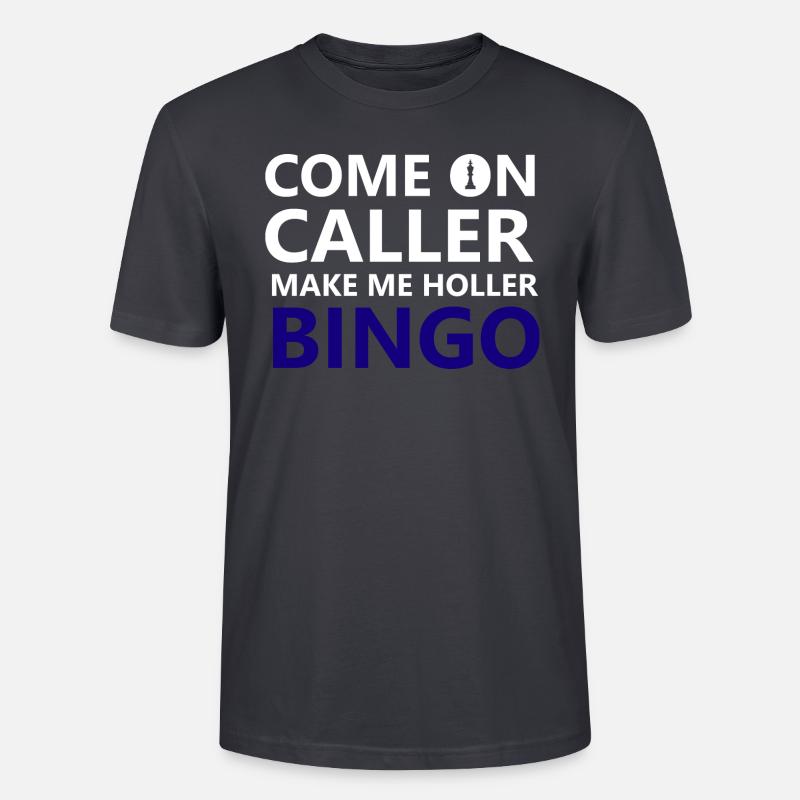 boardgame chess backgammon game night - Stanley/Stella Unisex Bio-T-Shirt CRAFTER - Dunkles Graublau