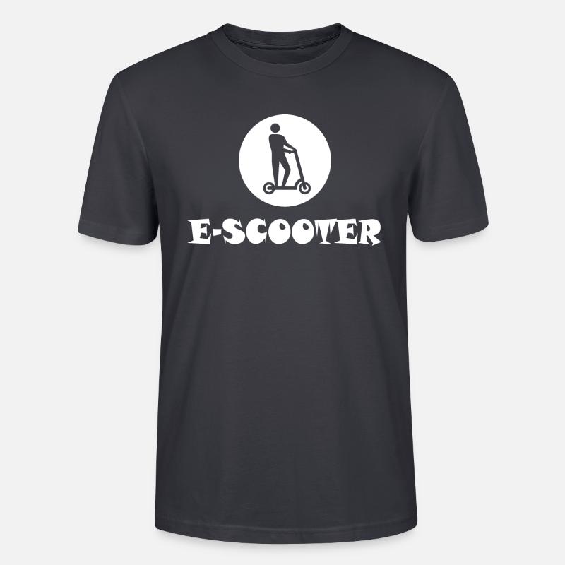 E-Scooter E-Roller Scooter - Stanley/Stella Unisex Bio-T-Shirt CRAFTER - Dunkles Graublau