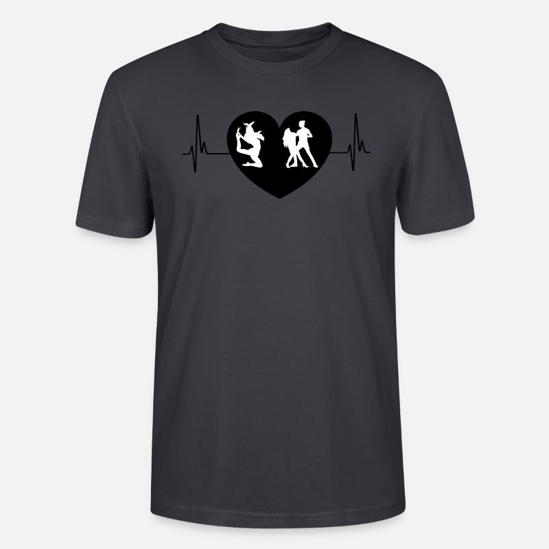 Dancing Dance Music - Stanley/Stella Unisex Bio-T-Shirt CRAFTER - Dunkles Graublau