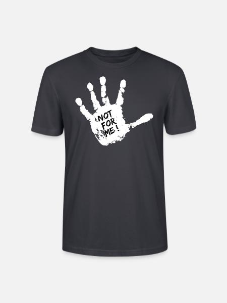 Not for me! - Stanley/Stella Unisex Bio-T-Shirt CRAFTER - Dunkles Graublau