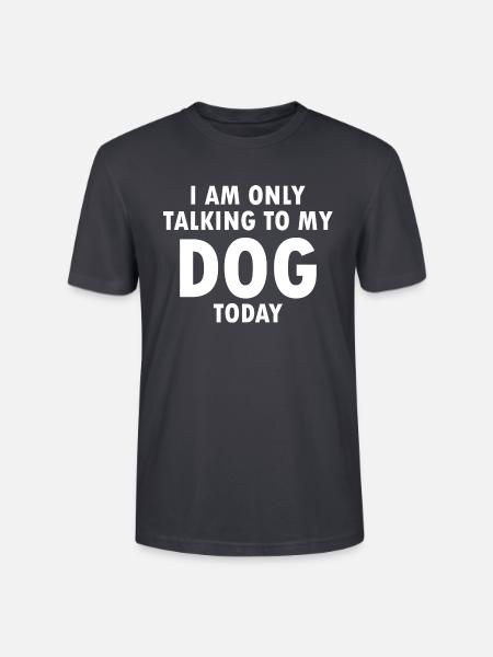 Dog Hund - Stanley/Stella Unisex Bio-T-Shirt CRAFTER - Dunkles Graublau