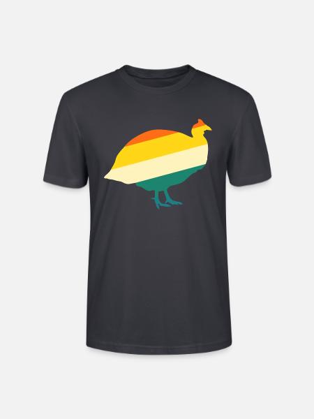 Hühner Hahn Perlhuhn - Stanley/Stella Unisex Bio-T-Shirt CRAFTER - Dunkles Graublau