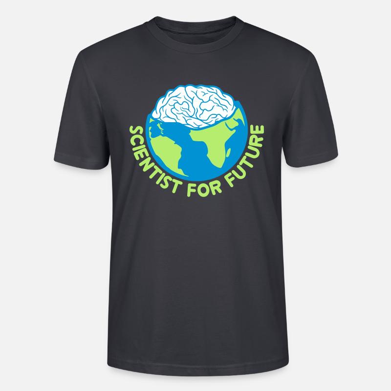 Scientist for Future - Stanley/Stella Unisex Bio-T-Shirt CRAFTER - Dunkles Graublau