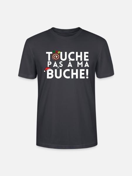 TOUCHE PAS A MA BUCHE - T-shirt bio CRAFTER Stanley Stella Unisexe - bleu gris foncé