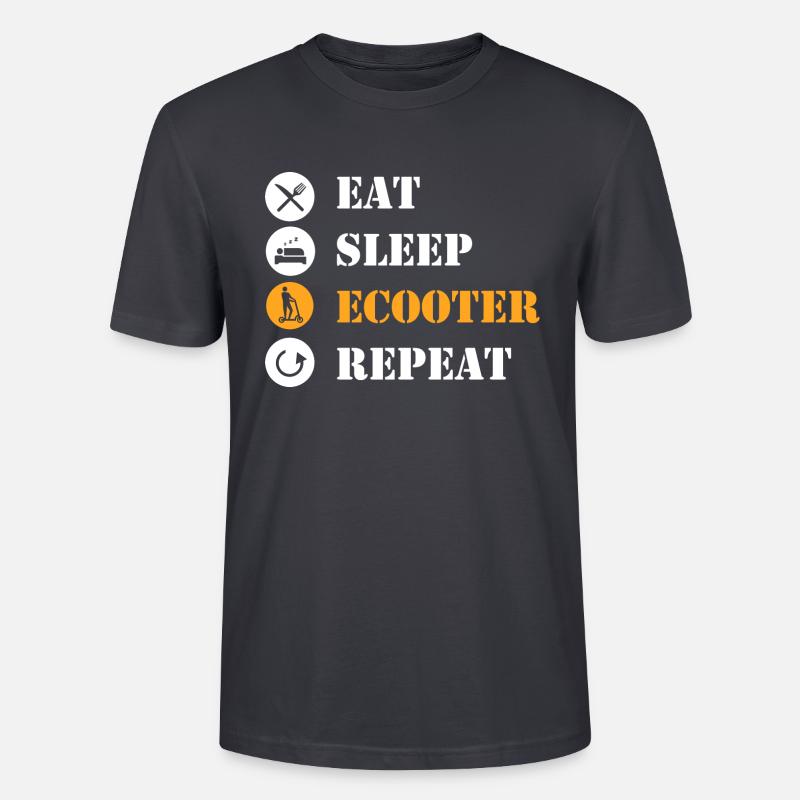 E-Scooter E-Roller Scooter - Stanley/Stella Unisex Bio-T-Shirt CRAFTER - Dunkles Graublau