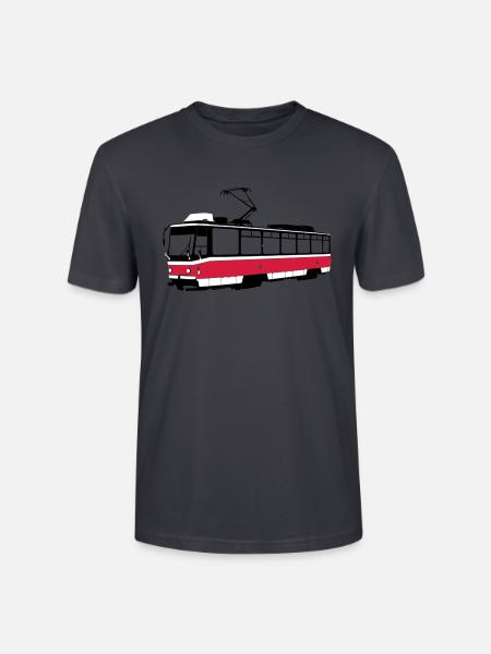 Tramway de Brno - T-shirt bio CRAFTER Stanley Stella Unisexe - bleu gris foncé