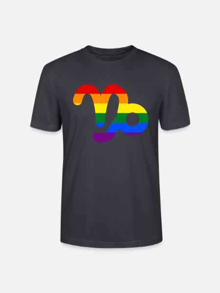 Sternzeichen Steinbock LGBT - Stanley/Stella Unisex Bio-T-Shirt CRAFTER - Dunkles Graublau