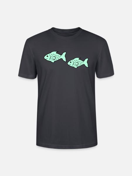 fish2 - Stanley/Stella CRAFTER Unisex Organic T-Shirt - India Ink Grey
