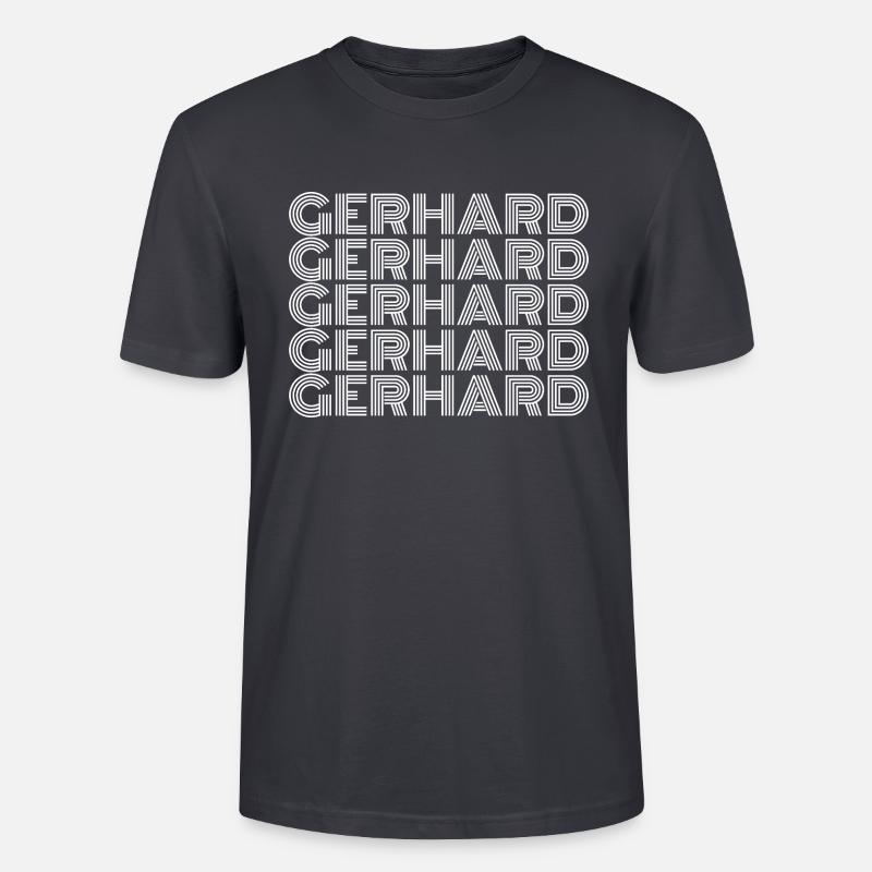 Gerhard - T-shirt bio CRAFTER Stanley Stella Unisexe - bleu gris foncé