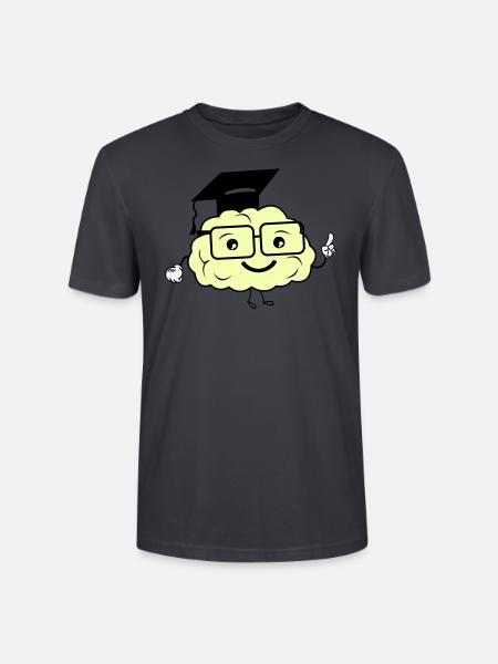 smart brain 02 - Stanley/Stella CRAFTER Unisex Organic T-Shirt - India Ink Grey