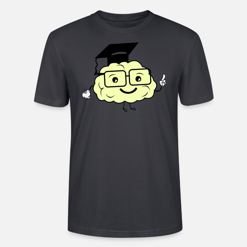 smart brain 02 - Stanley/Stella Unisex Bio-T-Shirt CRAFTER - Dunkles Graublau