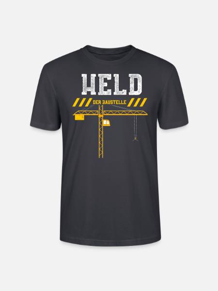 Held Der Baustelle - Stanley/Stella Unisex Bio-T-Shirt CRAFTER - Dunkles Graublau