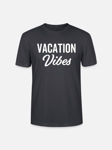 Vacation Vibes - Stanley/Stella Unisex Bio-T-Shirt CRAFTER - Dunkles Graublau